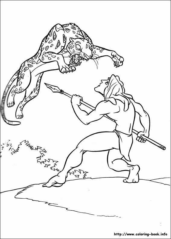 Tarzan kolorowanki